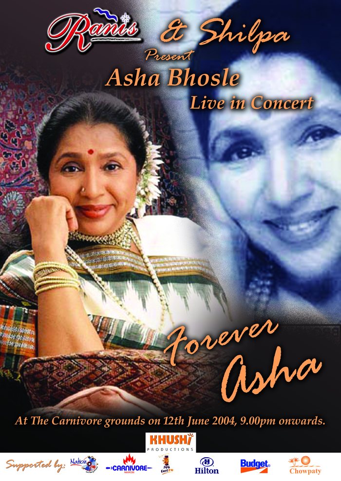 Poster: Asha Bhosle live in concert