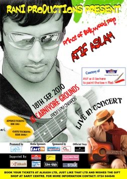 Poster: Atif Aslam live in concert