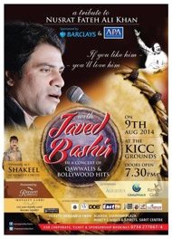 Poster: Javed Bashir: tribute to Nusrat Fateh Ali Khan
