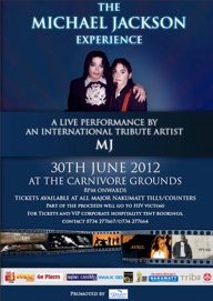Poster: The Michael Jackson Experience, 30 June 2012