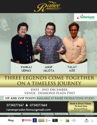 Poster: Pankaj Udhas, Anup Jalota and Talat Aziz