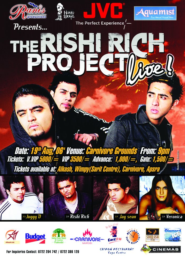 Poster: The Rishi Rich Project live