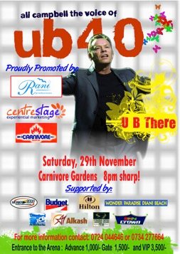 Poster: Ali Campbell of UB40